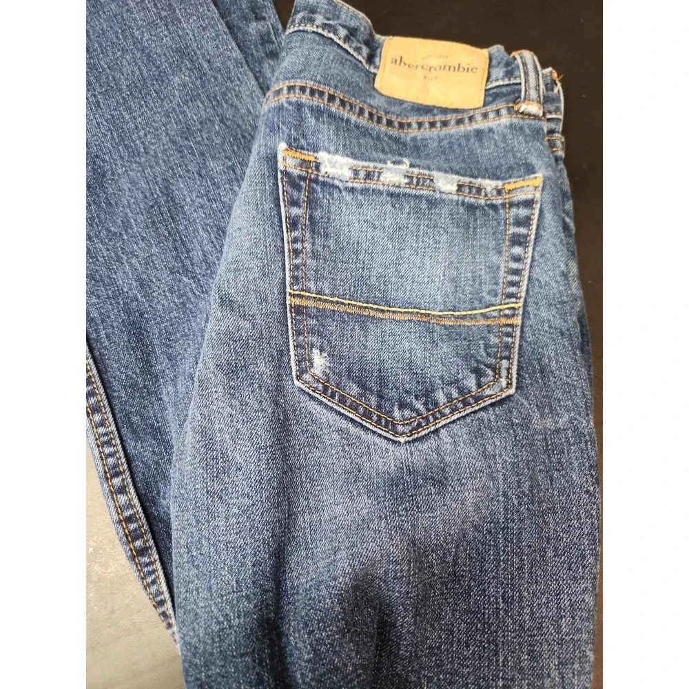 Abercrombie & Fitch Classic Straight Jeans Girl 16 Slim Blue Denim